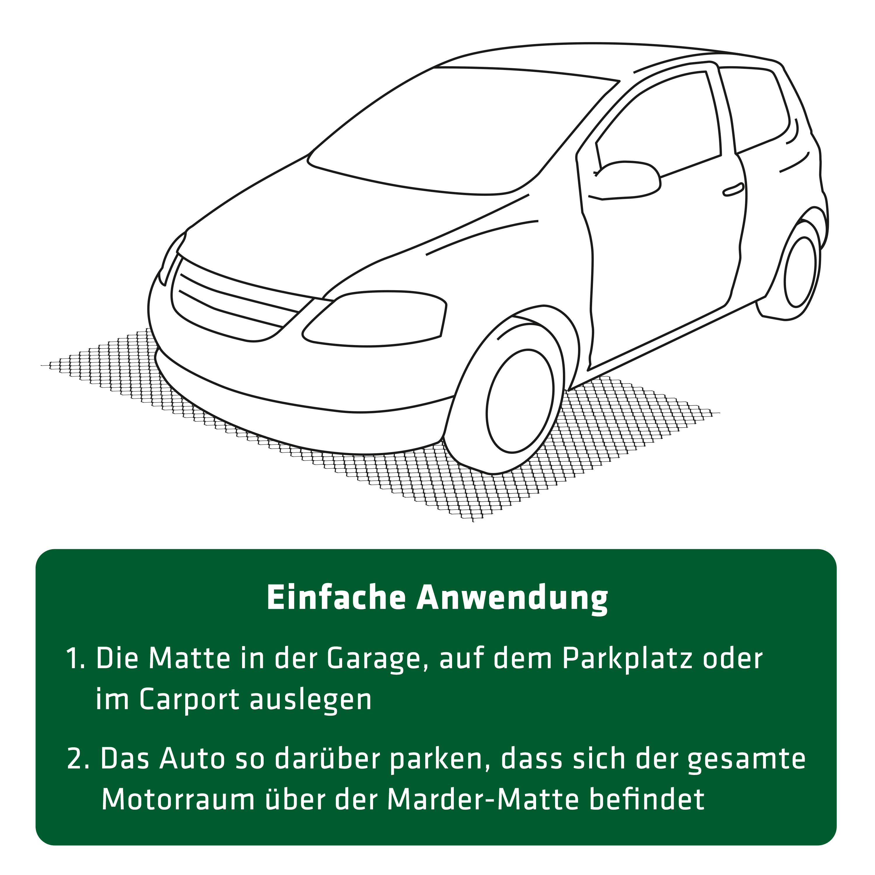 Mardermatte Marderschutzgitter HaGa® Marderabwehr für Auto 2m x