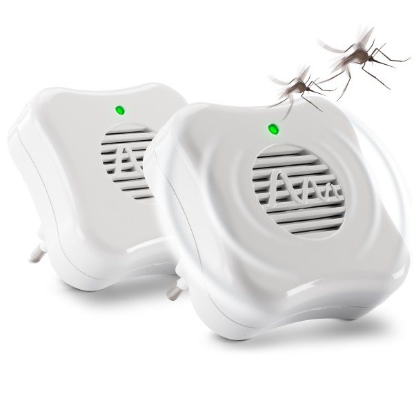 Stechmücken-Feind 2er Set | elektrischer Mückenschutz ohne Gift